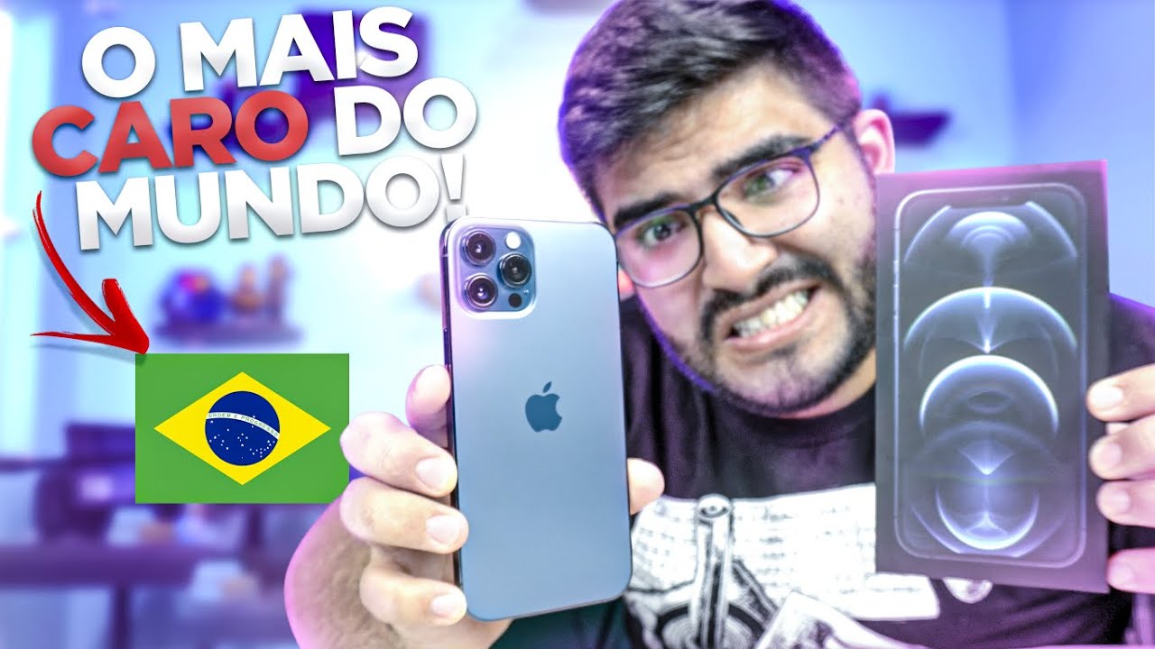 Unboxing: O IPhone 12 PRO MAX mais CARO DO MUNDO é do BRASIL! Paguei quase METADE do preço lançado!😎