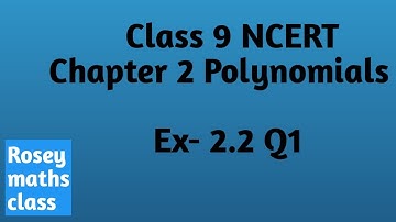 Class 9 Polynomials Ex 2.2 Q1 Find the value of the polynomial 5x-4x2+3 at x=0...#maths#ncert