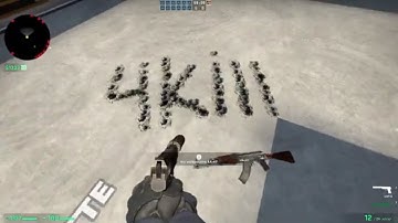 4kill in CSGO Aim Botz-Training  1-100k