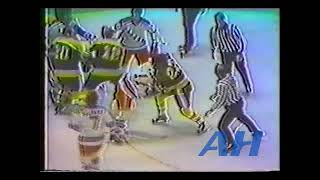NHL Apr. 7, 1973 Vic Hadfield,NYR v Derek Sanderson,BOS New York Rangers Boston Bruins
