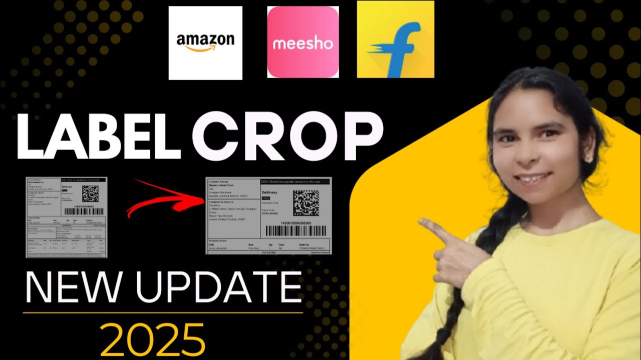 Quick Label Crop Label crop kaise kre 2025 //Flipkart, Amazon, meesho label crop new ...