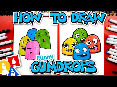 How To Draw Funny Gumdrops 