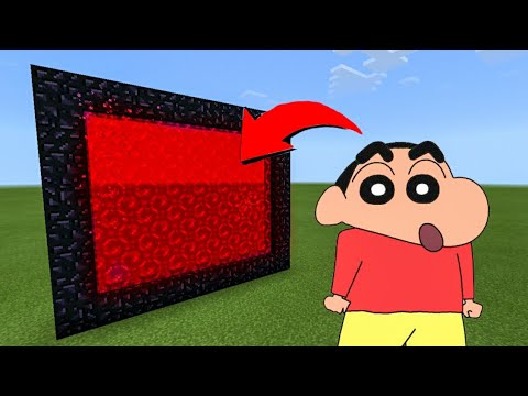 How to Make a PORTAL to SHINCHAN in Minecraft