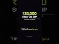 ₹20,000 Step-Up SIP→ ₹17 Cr? Reality Will Surprise You #sip #mutualfunds #trending #money #investing