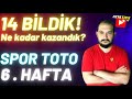 YAYINLARIMIZI TAKİP EDENLER KAZANDILAR.. 6. Hafta SPOR TOTO İddaa Tahminleri | Atistics TV