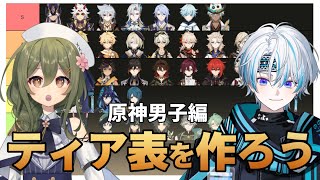 【#原神】原神男子の色んなおもしろティア表をつくる会！withシロー。さん