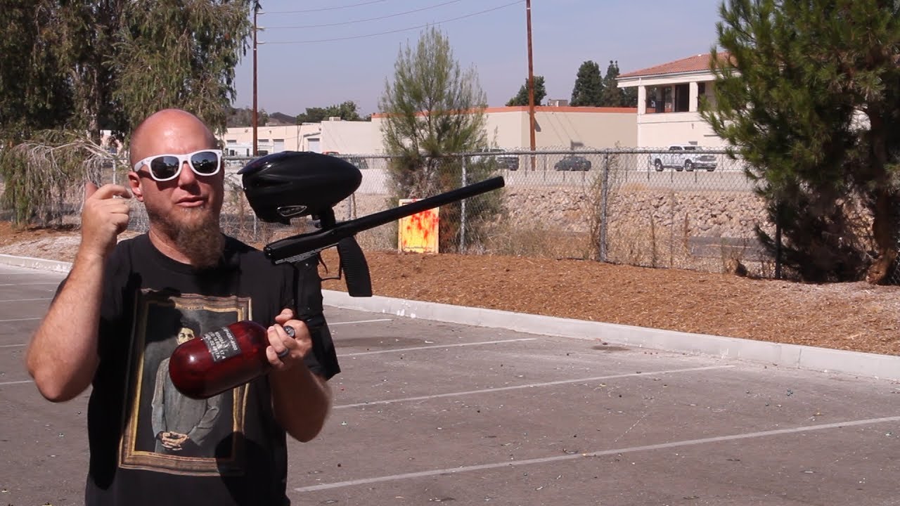 Valken Code Paintball Gun - Shooting