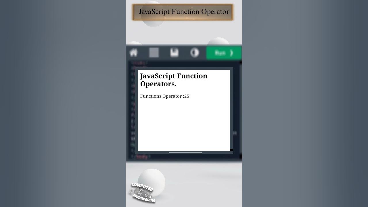 𝐉𝐚𝐯𝐚𝐒𝐜𝐫𝐢𝐩𝐭 𝐅𝐮𝐧𝐜𝐭𝐢𝐨𝐧 𝐎𝐩𝐞𝐫𝐚𝐭𝐨𝐫|#javascript #function #operator #html #css ...