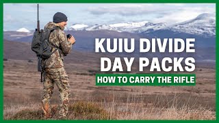 KUIU DIVIDE  DAY PACK  HOW TO CARRY THE RIFLE ON YOUR PACK