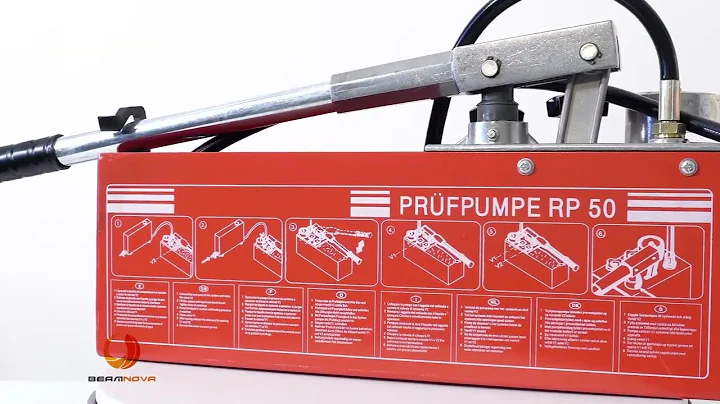 BEAMNOVA Hydrostatic Test Pump Hydraulic Manual Pressure Tester Kit with Gauge