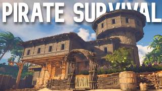 Surviving DAY 1 in the Most Anticipated NEW PIRATE Open-World Base Building Game.... screenshot 5
