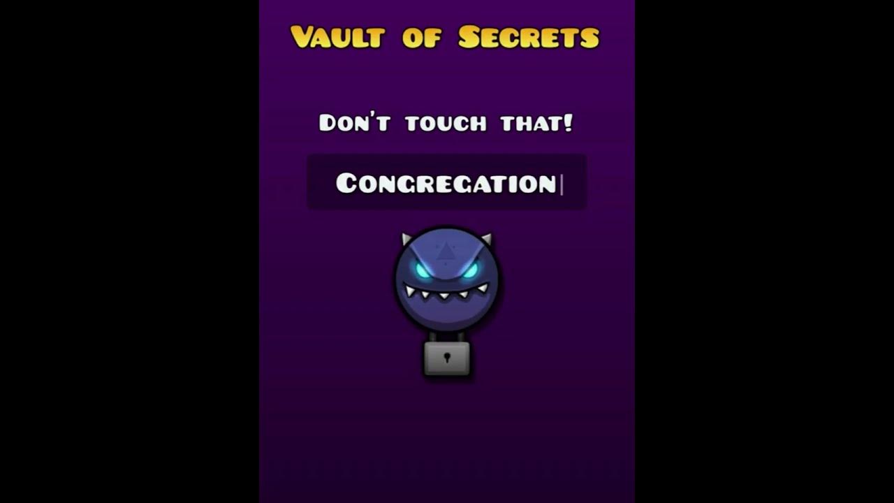 The VAULT Of CONGREGATION!? 😨 | Subscribe |#shorts #geometrydash #funny #congregation #memes