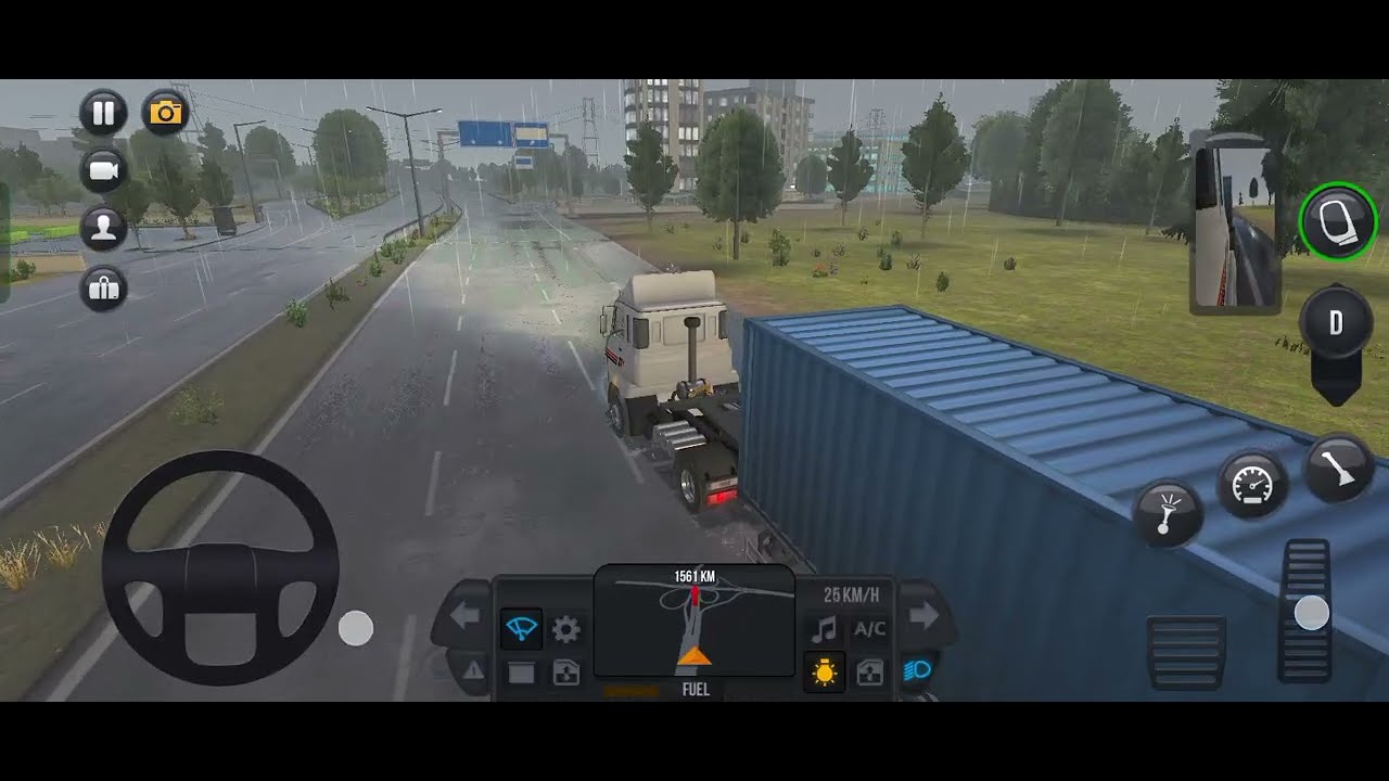 Morning Heavy Rain Truck Drive 🌧️ | Dangerous Roads Truck Simulator / Spark Gaming 🎮🥸