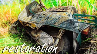 Restoration abandoned Piaggio Vespa Scooter | Restoring and Repair rusty motorcycle Full Restoration