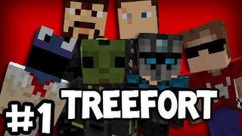 Minecraft: Tree Fortress w/ Creatures - Part 1: Clusterfudge