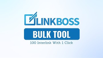 Bulk Tool - How to Use - LinkBoss Official Tutorial