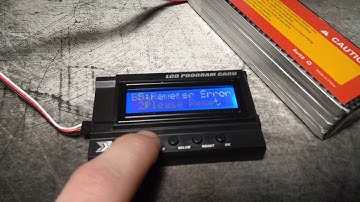 X-Car LCD Program Card does not work with X-Car Beast 150A ESC