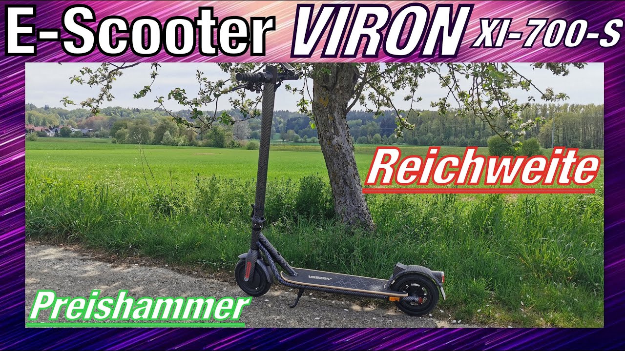 Viron - Elektro Scooter Mit Straßenzulassung Xi-700-s VIRON XI-700-S🛴 coole Optik, geiler Preis - und die Reichweite? - YouTube