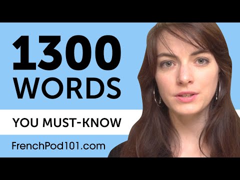 ഓരോ ഫ്രഞ്ച് തുടക്കക്കാരനും അറിഞ്ഞിരിക്കേണ്ട 1300 വാക്കുകൾ