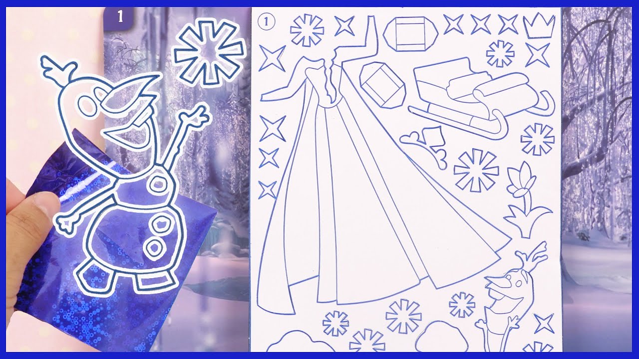 Reine des Neiges Crée ton Personnage Activité DIY Foil Art Frozen