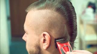 Стрижка ирокез! Укладка пивом! Mohawk haircut. styling beer.