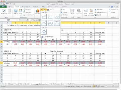 Excel Chart Average And Standard Deviation