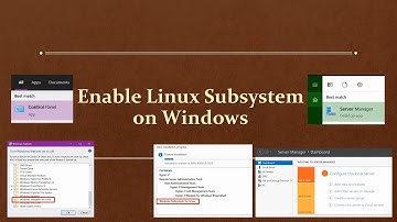 Enable Linux on Windows WSL