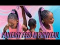 Kids Fantasy Feed In Ponytail on Tender Headed Kid