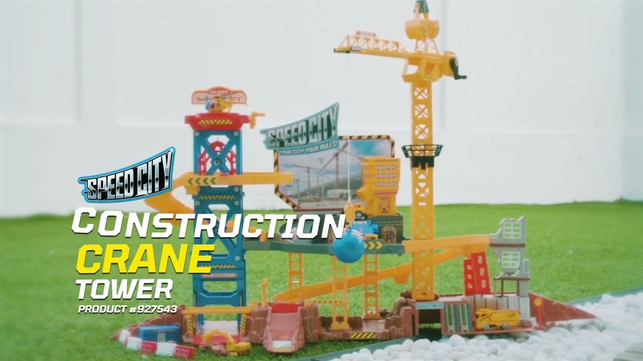 Speed City Construction Tower Crane Set