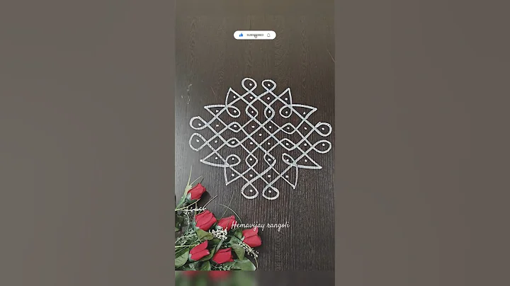 Simple and easy//8*2 dots melikala muggulu #rangoli #muggulu  @Rangoliee