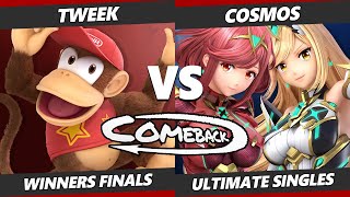 The Comeback Winners Finals - Tweek (Diddy Kong) Vs. Cosmos (Pyra Mythra) SSBU Ultimate Tournament