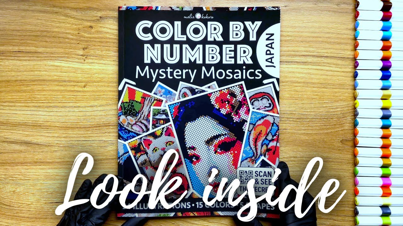 Color by Number - Japan - Black Edition - Malie Kokoro | Coloring