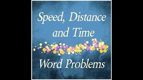 CLASS-6 - MATH { Speed, Distance, Time} Part-4