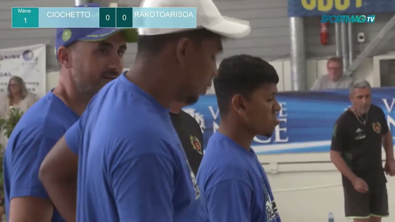 Miniature : Pétanque : Ciochetto / Rakotoarisoa (National de Nice 2026 - 16èmes de finale)
