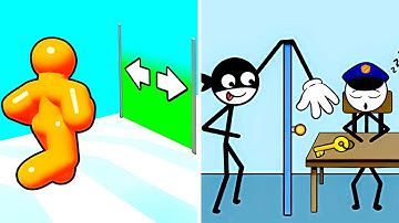 Tall Man Run vs Thief Puzzle 👑📏🕵️‍♂️💥 Max Levels Gameplay Walkthrough (Android iOS)  KUST7IR