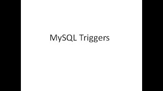 MySQL Triggers