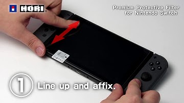 HORI Nintendo Switch Premium Screen Protective Filter Tutorial (How to Guide)