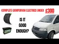 DIY VW T5 campervan electrics including solar.