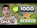 BEDAVA 1000 ELMAS KAZANDIM !! - Clash Of Clans