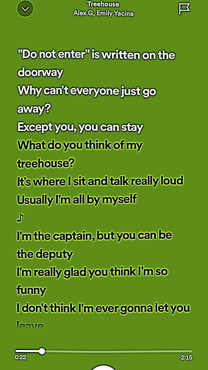 Treehouse - Alex G, Emily Yacine