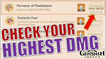 How to Check Your Highest Damage in Genshin Impact?