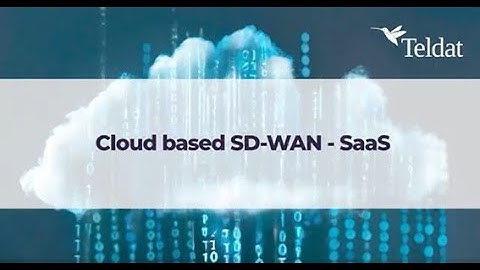Cloud based SD-WAN SaaS