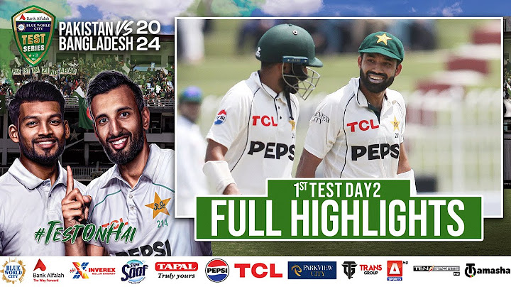 Full Highlights | Pakistan vs Bangladesh | 1st Test Day 2 | PCB | M1X1U