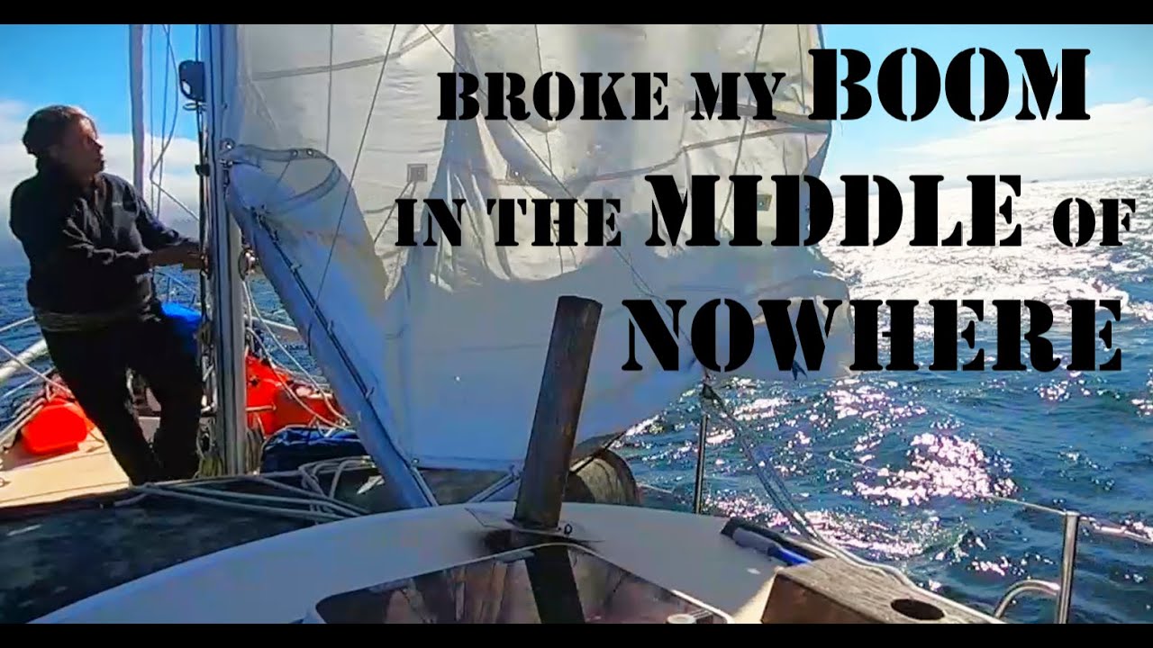 BROKEN BOOM spinnaker pole JURY RIG (2/3) – Sailing Oka Solo