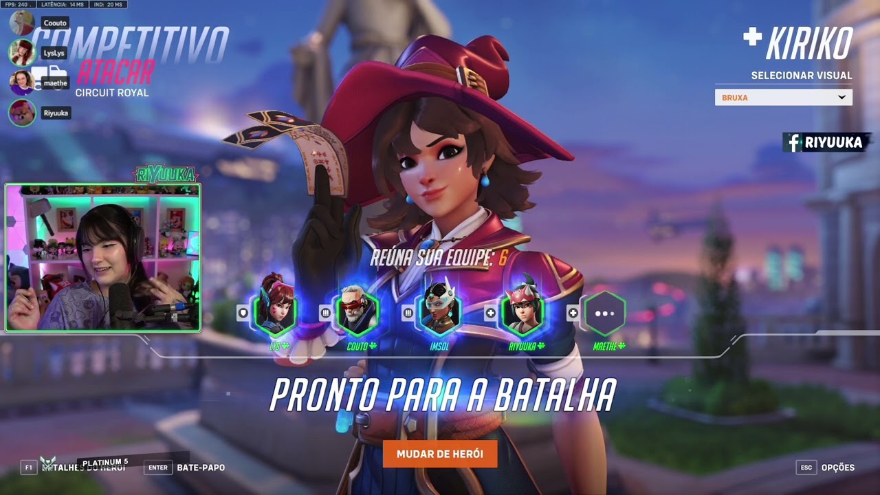 Riyuuka jogando Overwatch 2 (GAROTAS MÁGICAS) FT. Maethe, Couto & Sodtz #80
