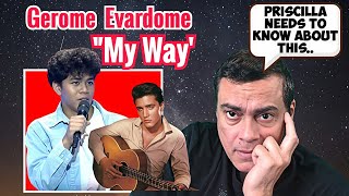 GEROME EVARDOME - MY WAY ( live at RJ Bistro ) REACTION 
