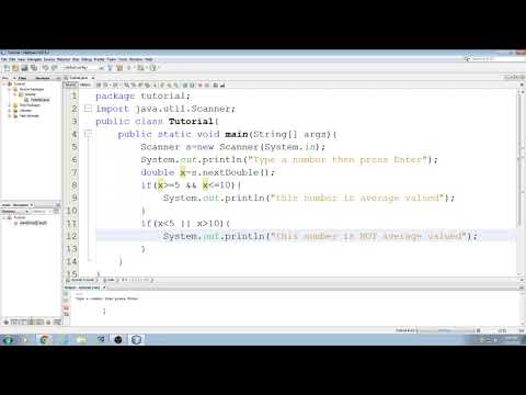 Beginning Java Tutorial: 22 Interactive program demonstrating If statements and logical operators