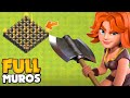 FIM DOS MUROS DE CV9!! FIQUEI FULL MUROS, UPEI TROPAS E DEFESAS IMPORTANTES NO CLASH OF CLANS!!