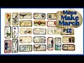 Mass make march 12 easy  fun labels from scraps  beginner friendly crafting junkjournalideas