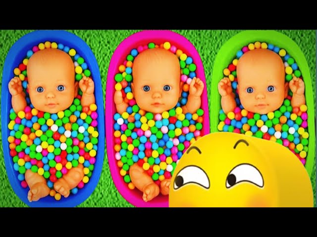 4 Minutes Satisfying Video with Full of Rainbow BathTubs Candy Mixing & Magic Slime ASMR Make Up